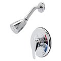 Kingston Brass Shower Faucets, Shower Faucet, Polished Chrome, Wall Mount KB651SWSO